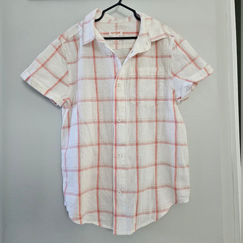 Cat & Jack | Kids Checkered Short Sleeve Button Up